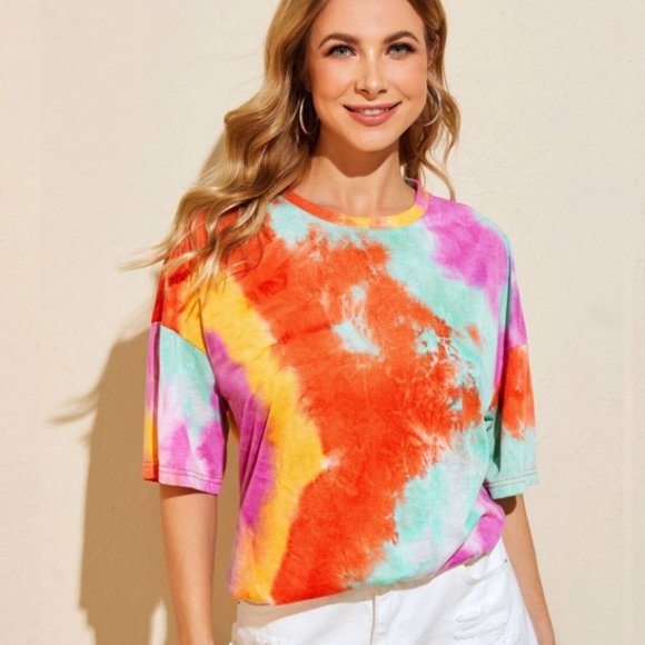 POPSICLE - TYE DYE T SHIRT OVERSIZE TEE - Picture 4 of 7